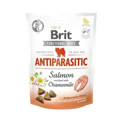 BRIT Care Functional Snack Antiparasit Salmon s lososom a harmančekom pre psov 150 g