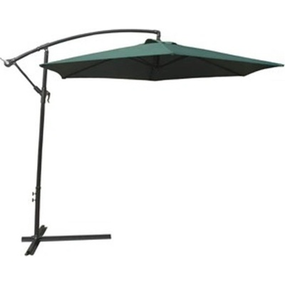 Slunečník Happy Green 5046100DG závěsný 300cm tmavě zelený – Zboží Mobilmania