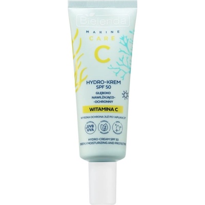 Bielenda C Marine Care Hydro-cream deeply moisturizing and protective SPF 50 хидратиращ и защитен крем с витамин С SPF 50 40ml