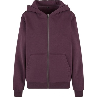 Build Your Brand dámská mikina na zip BY290 Plum Purple