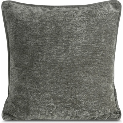 Takoy Povlak na polštář 45x45 cm ocelový z žinylkové látky as paspulí na okrajích KLARA 03-HF-478930 | 45 x 45 cm