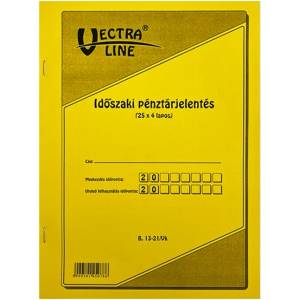VECTRALINE Формуляр за периодичен отчет на касовия апарат VECTRALINE A/4, стоящ 25x4 листа B13-21/V (B13-21/V)