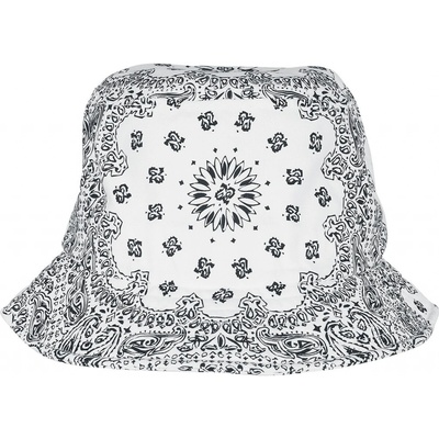 Urban Classics Bandana Print Bucket Hat bílá