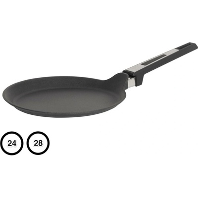 SKK titanová diamantová pánev na palačinky pevná ručka 24 cm