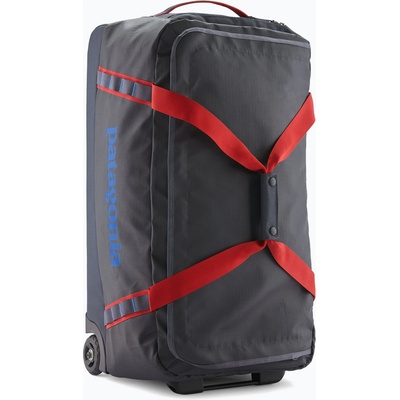 Patagonia Пътна чанта Patagonia Black Hole Wheeled Duffel 70 l smolder blue/amanita red