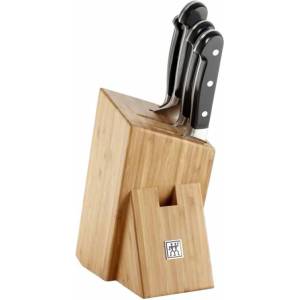 ZWILLING Комплект ножове с блок PRO, 5 бр. , бамбук, Zwilling (ZW38448001)