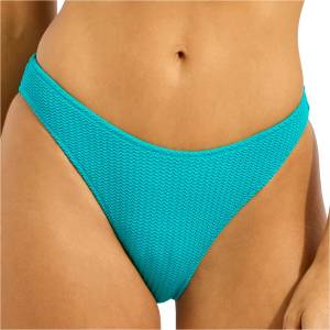 Seafolly Дамско бикини долнище Seafolly Women's Sea Dive High Cut Pant Bikini bottom - Caribbean Blue - размер 42 (EU) (150-2463-1216)