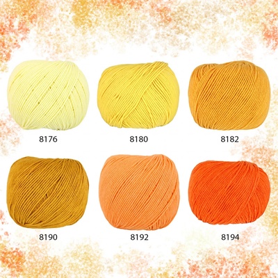 Sada 02 "Citrusy" - 6 odstínů příze Jeans