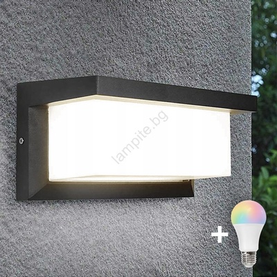 BOWI Димируемо LED RGBW външно стенно осветително тяло NEELY 1xE27/9W/230V IP54 антрацит (LEDBW0296D)