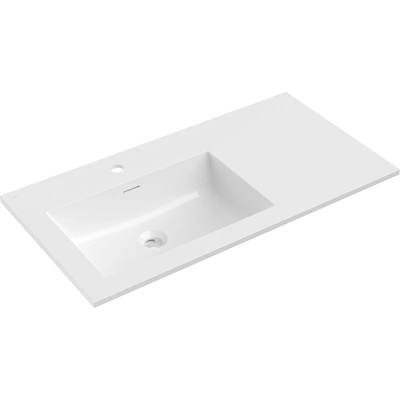 Mexen Otis вградена мивка в плот, лява 91 x 46, 5 см, бял гланц - 25189000L (25189000L)