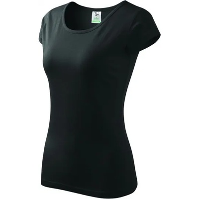 Malfini Pure дамска тениска, черна, 150г/м2 (12201)