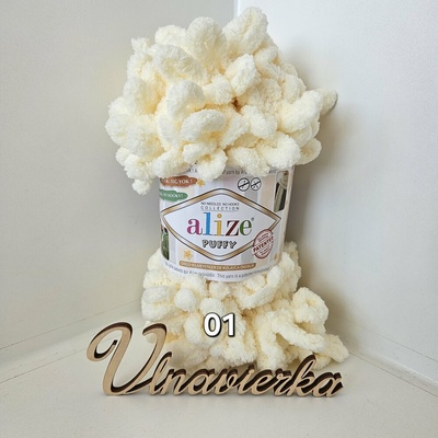 Alize Puffy 01 kremová