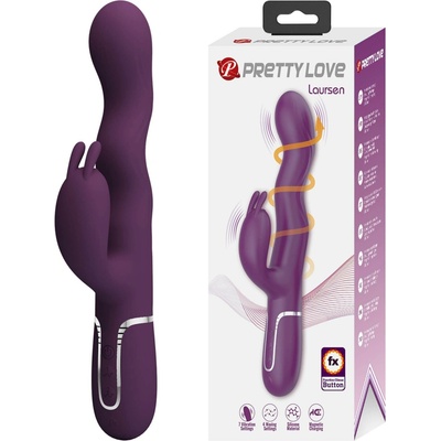 Pretty Love Laursen Dark Purple Waving & Vibrating Rabbit