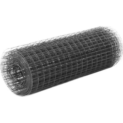 zahrada-XL Pletivo ke kurníku ocel PVC vrstva 10 x 0,5 m šedé