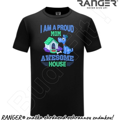 Ranger tričko motív Awesome House modrá