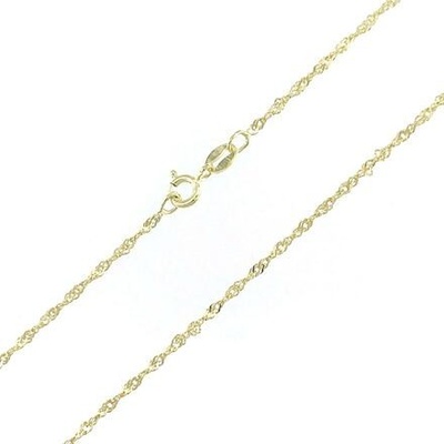 InfinitySilver Strieborná pozlátená retiazka lambáda 1450025G42