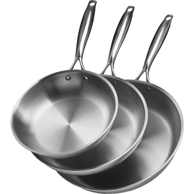 Tradiční pánev Vevor 32 cm nerezová ocel