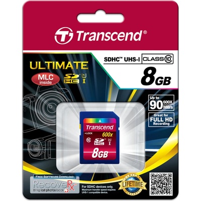 Transcend SDHC 8GB UHS-I U1 TS8GSDHC10U1