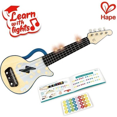 Hape Музикална играчка, Hape, Китара със светлини, Синя