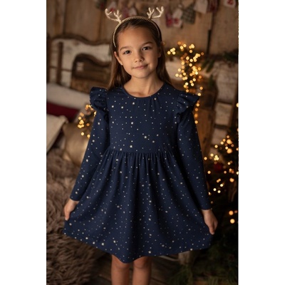 Lily Grey dívčí slavnostní stars šaty tmavě modré – Zboží Mobilmania