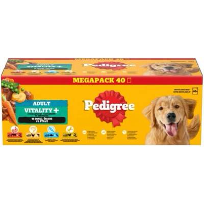 Pedigree Adult Vitality+ se zeleninou v omáčce 40 x 85 g
