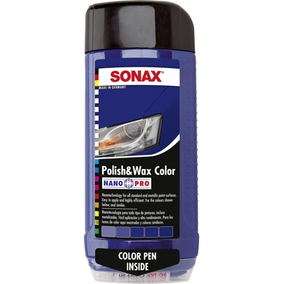 Sonax Polish & Wax Color NanoPro modrá 500 ml