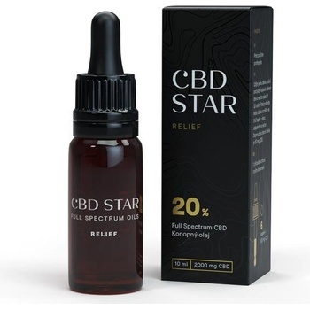 CBD STAR Konopný CBD olej RELIEF 20% 10 ml