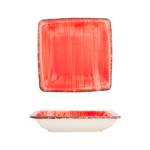 Gural Porselen - Red Дълбока квадратна чиния 19x19cm. (NBNORD19X19CK50KMZ) (0180429)