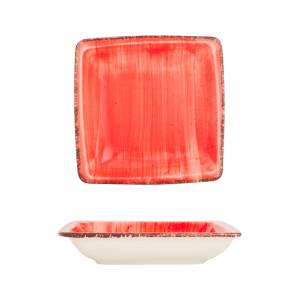 Gural Porselen - Red Дълбока квадратна чиния 19x19cm. (NBNORD19X19CK50KMZ) (0180429)