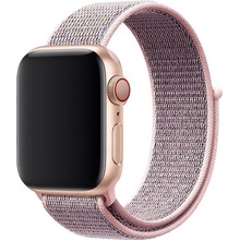 AW Nylonový řemínek na Apple Watch na suchý zip - Tmavě růžový Šířka uchycení řemínku: 44/45/46/49mm, Barva: Tmavě Růžový IR-AWNL032