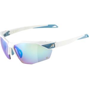 Alpina Слънчеви очила Alpina Twist Six S HR Q S3 Cycling glasses - White Matt / Quattroflex Blue Mirror - размер One Size (205-4850-0111) Слънчеви очила