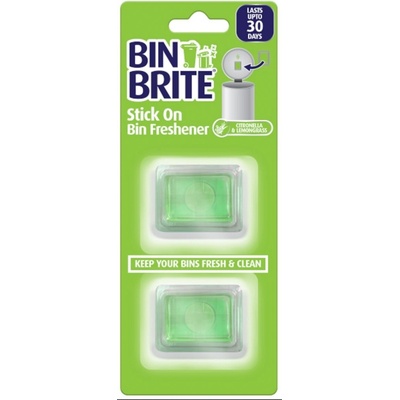 Bin Brite Citron a lemongrass nalepovací osvěžovač do koše 2 ks