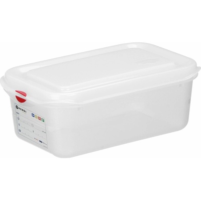 Nádoba GN 1/4 z polypropylénu, HENDI, GN 1/4, 2,8L, Priehľadná, 265x162x(H)100mm