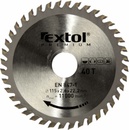 EXTOL PREMIUM pilový kotouč s SK plátky, 115x1,3x22,2mm, 40T, šířka SK plátků 2,6mm