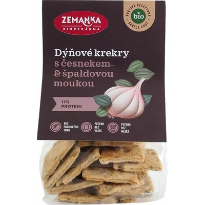 Biopekárna Zemanka Biopekáreň Zemanka Bio krekry s tekvicovým semienkom a cesnakom 100g
