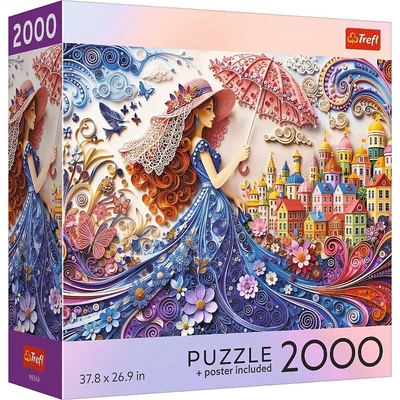 Trefl Kolekcia USA Dáma so slnečníkom 2000 dielov