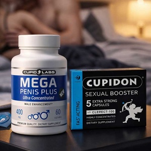  Mega Penis капсули за уголемяване на пениса + Таблетки за ерекция Cupidon