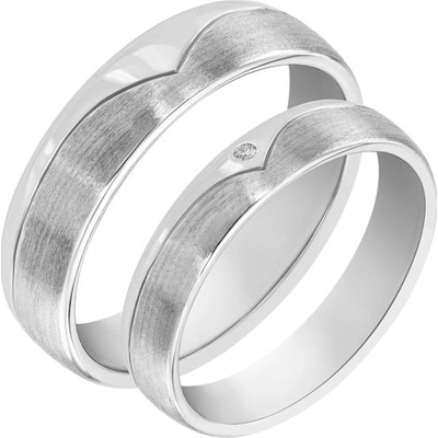 Eppi Zlaté svadobné prstene s diamantom Sari RW34408