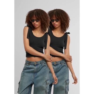 Urban Classics 2 Броя Дамски Потници Ladies Tied Basic Jersey Top 2-Pack black/black XXLUB-TB7520A-00825 - Камуфлаж, размер 5XL