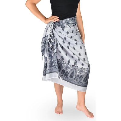 Thajsko Sarong Pareo BUN folklór sivý