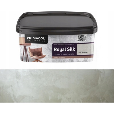 Primacol Decorative Royal Silk omyvatelná dekorativní barva s leskem, R7 Pluton, 1 kg
