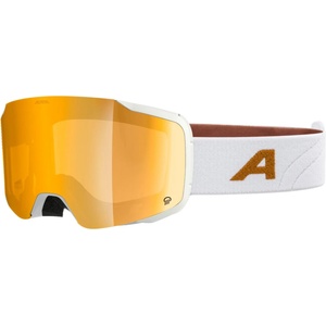 Alpina Ски маска Alpina Taos Q S2 Ski goggles - White / Gold Matt / Quattroflex Gold - размер One Size (417-3410-0211)