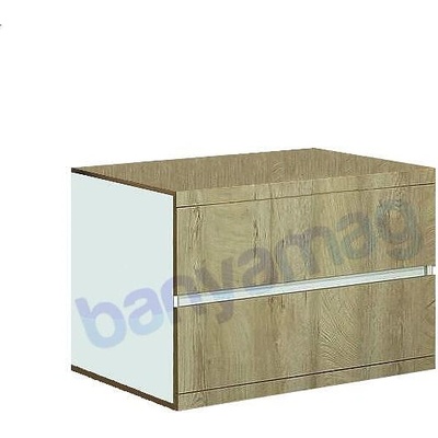 Banya M Долен шкаф за баня Халеси 80 см, за комбинация с мивка над плот (HAK80011-BezM)