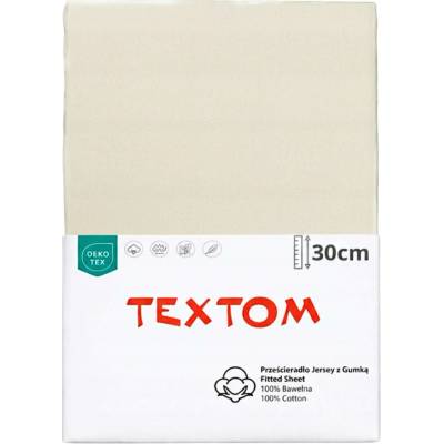Textom Prostěradlo s gumou bavlna 160x200