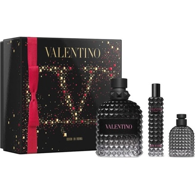 Valentino Uomo Born In Roma EDT 100 ml + EDT 15 ml + sprchový gél 100 ml darčeková sada
