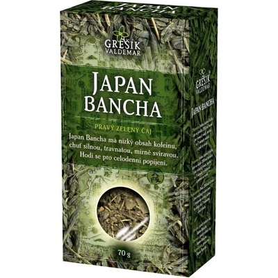 Grešík Čaje 4 světadílů zelený čaj Japan Bancha 70 g