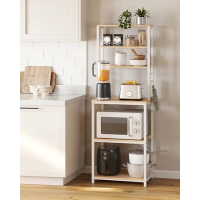 VASAGLE Kuchyňský regál 6 polic 60 x 167 x 40 cm buk