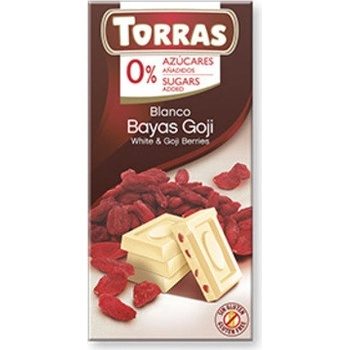 Torras Bíla Čokoláda s Goji 75 g