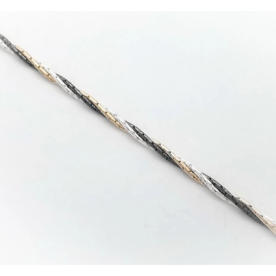 Šperk Holíč Strieborný náhrdelník „trojfarebný - točený“ R156-42_R