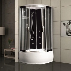 Inter Ceramic Хидромасажна душ кабина LILY ICSH 8179B NEW EASY ASSEMBLE Inter Ceramic, 90x90x215см, 4мм, 6 водни дюзи, радио, LED осветление (8179B NEW EASY ASSEMBLE)